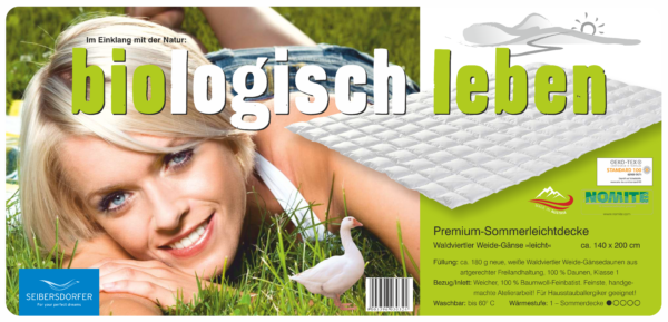 Sommerdecke Waldviertler Weide-Gänse sehr leicht – Bild 2